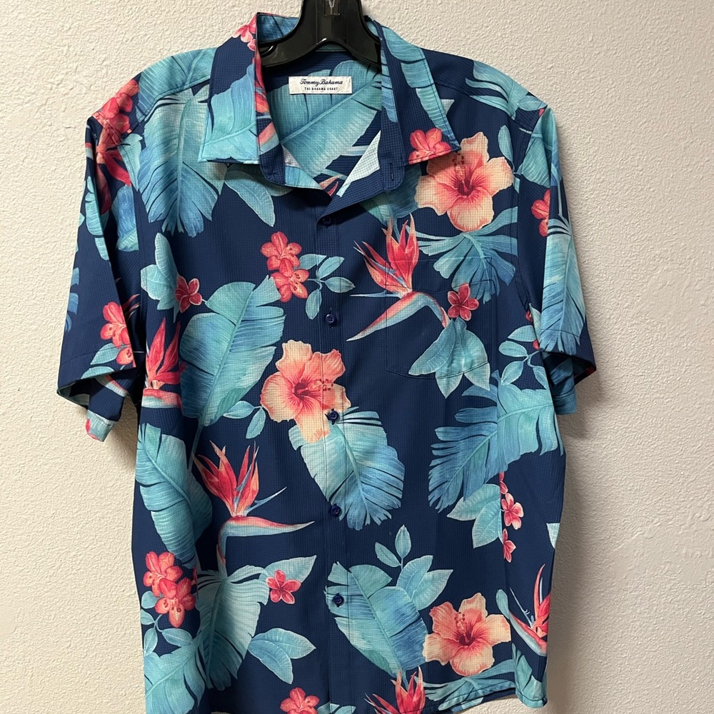 Tommy Bahama Blue Floral Men's Shirt